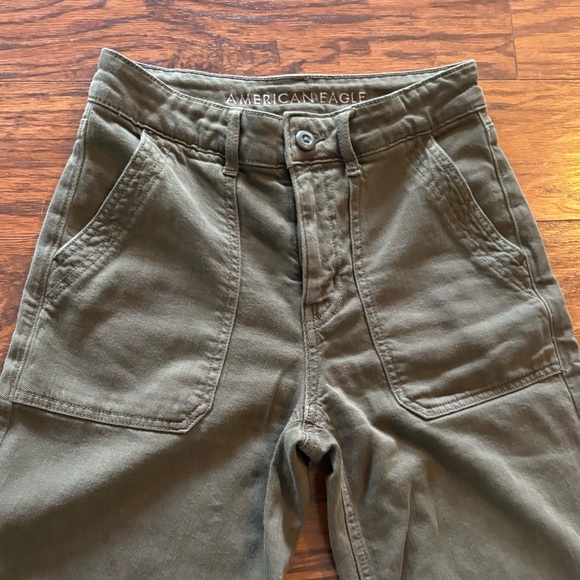 AE Dreamy Drape Stretch Super Hi-Waist/Wide Leg Pants - Picture 3 of 5